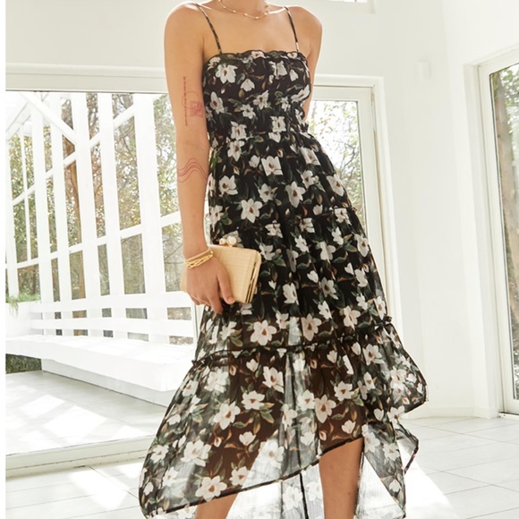 New Francesca’s Gorgeous Sleeveless High Low Maxi Dress With Adjustable Straps - Picture 4 of 14